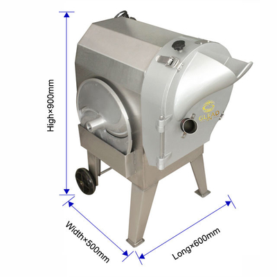 Cortador profissional de vegetais de aço inoxidável com potência de 1,5 kW para capacidade de corte comercial