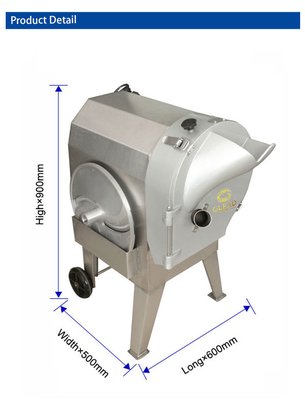 Cortador profissional de vegetais de aço inoxidável com potência de 1,5 kW para capacidade de corte comercial