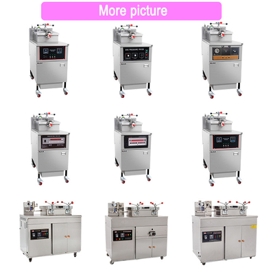 Eficiência EGas Pressure Frito de Frango Máquina 0,48kg/h Consumo de gás 25L Capacidade