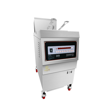 Máquina de frango frito de pressão de gás de 25L 0,65 Kw LGP/NG Potência de gás com filtro de óleo 160 KKg N.W.