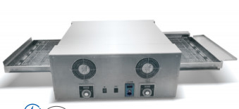 Forno de cozinha comercial elétrico Temperatura 0-400°C Para cadeias de pizza Forno de pizza transportador