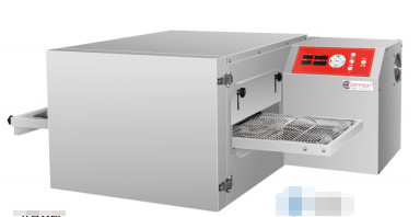 Forno de cozinha comercial de poupança de energia com design de conservação de calor Forno de pizza transportador