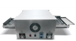 Forno de cozinha comercial elétrico Temperatura 0-400°C Para cadeias de pizza Forno de pizza transportador