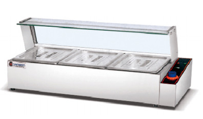 Equipamento de cozinha comercial Tecnologia avançada 1.5KW Electric Bain Marie com 3 tanques