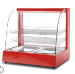 40kg N.W Showcase de aquecimento para restaurantes de fast food aumenta o desejo do cliente de consumir