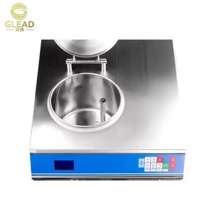 Máquina de sorvete de aço inoxidável comercial com rodas