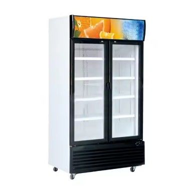 Display de bebidas do supermercado Display de refrigerador de gás solar