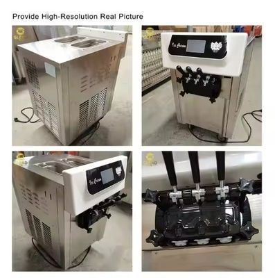 Equipamento profissional de hotel comercial para gelados moles com compressor de pré-refrigeração independente