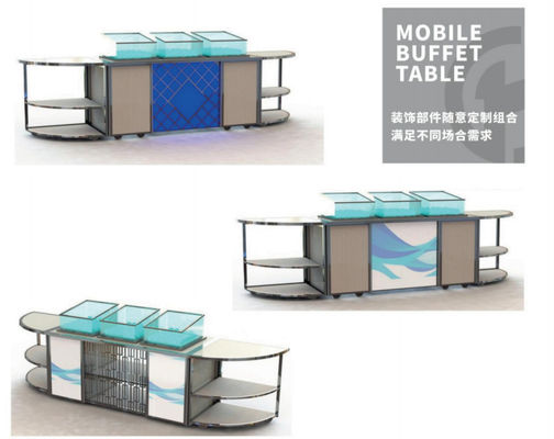 Altura de mesa personalizável Matérias-primas Equipamento industrial de hospitalidade com grau de material