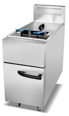 Wholesale  40L Automatic Commercial Deep Fryer Double Tank Frying Machine Gas Deep Fryer