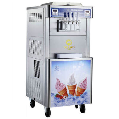 Máquina de sorvete suave preço competitivo Máquina de sorvete industrial comercial 3 sabores