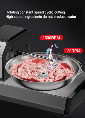 Máquina de corte de taças de emulsificação de carnes de alta velocidade comercial/meatball Sausage Stuffing Chopper Mixer/vegetable and Meat Bowl Cutting Machine