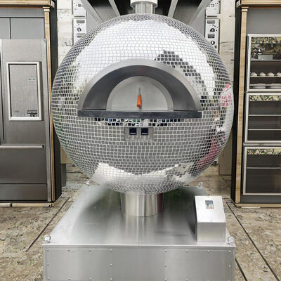 Large Capacity Rotating Stone Pizza Oven, Max 500°C High Temperature, Bake Authentic Neapolitan Pizza In Under 1 Minute