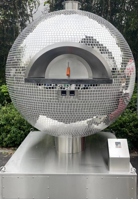 Large Capacity Rotating Stone Pizza Oven, Max 500°C High Temperature, Bake Authentic Neapolitan Pizza In Under 1 Minute