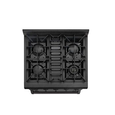 Forno de convecção de aço inoxidável de 36 polegadas, faixa combinada elétrica e a gás para uso doméstico e em trailers