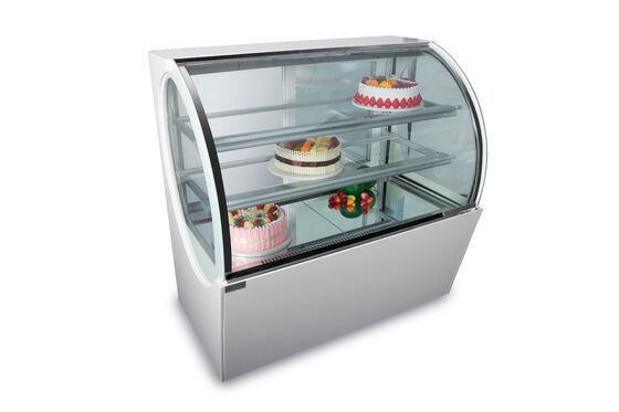 Commercial Oval Curved Cake Showcase Arc Glass Pastry Display Refrigerador