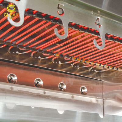 21 Skewers Stainless Steel Gas Brazilian BBQ Grill, Stable & Easy Operation Commercial Barbecue Machine