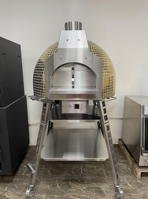 Forno híbrido de pizza de mosaico. Forno de madeira/gás/elétrico, combustível triplo, forno de pizza comercial e doméstico e torradeira de pão.