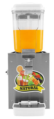 Dispensador de sumo frio de tanque único comercial Dispensador de bebidas refrigeradas de aço inoxidável de 12L Para hotéis Buffet Café Restaurante