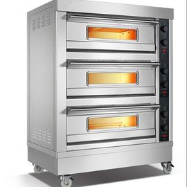 3 forno bonde da pizza do transporte comercial da bandeja do forno 6 da plataforma para padarias