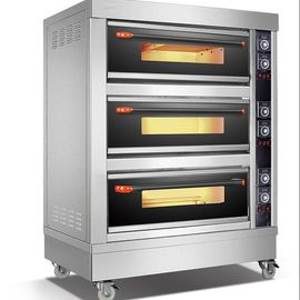 3 forno bonde da pizza do transporte comercial da bandeja do forno 6 da plataforma para padarias