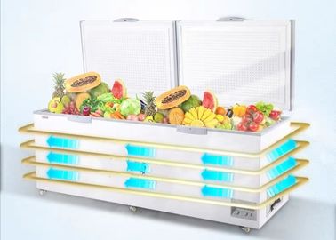 congelador comercial da caixa do supermercado industrial do equipamento de refrigeração 700L