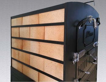 Forno de pizza a lenha para cozinha comercial com equipamento de cozimento a gás médio