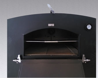 Forno de pizza a lenha para cozinha comercial com equipamento de cozimento a gás médio